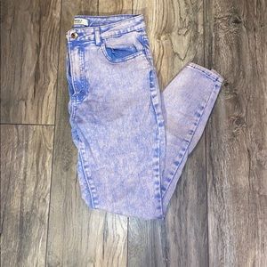 Acid wash denim